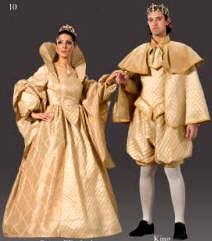 Medieval king and hot sale queen costumes